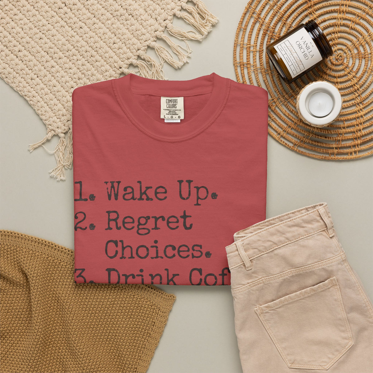 "Daily Schedule Asset" Unisex Garment-Dyed Tee