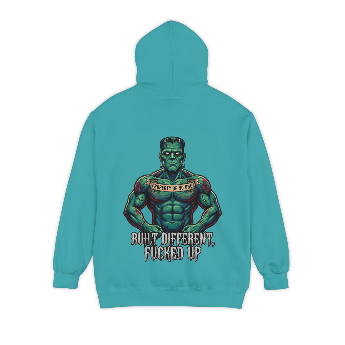 "Built Different" Garment-Dyed Hoodie