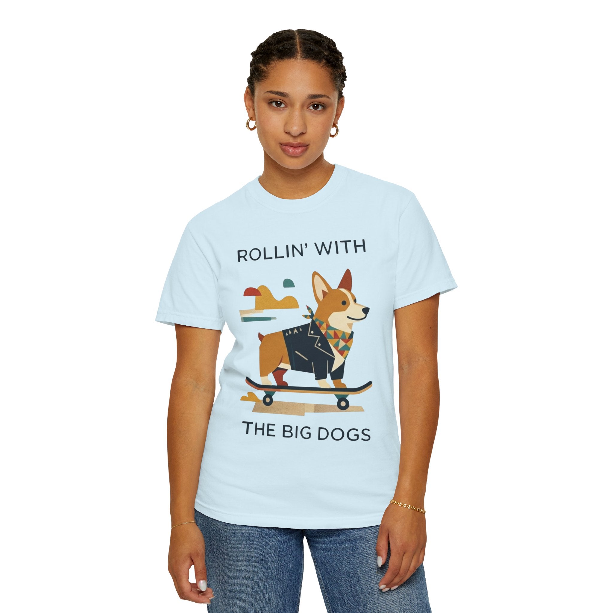 "With the Big Dogs" Unisex Garment-Dyed Tee