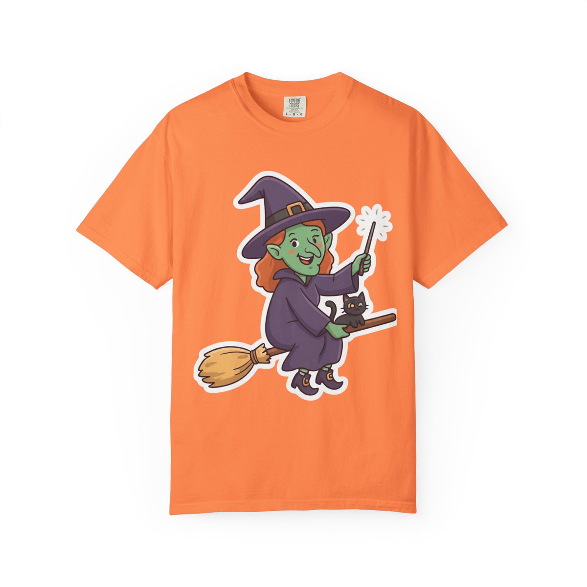 Color: Melon | Witch Unisex Garment-Dyed Tee