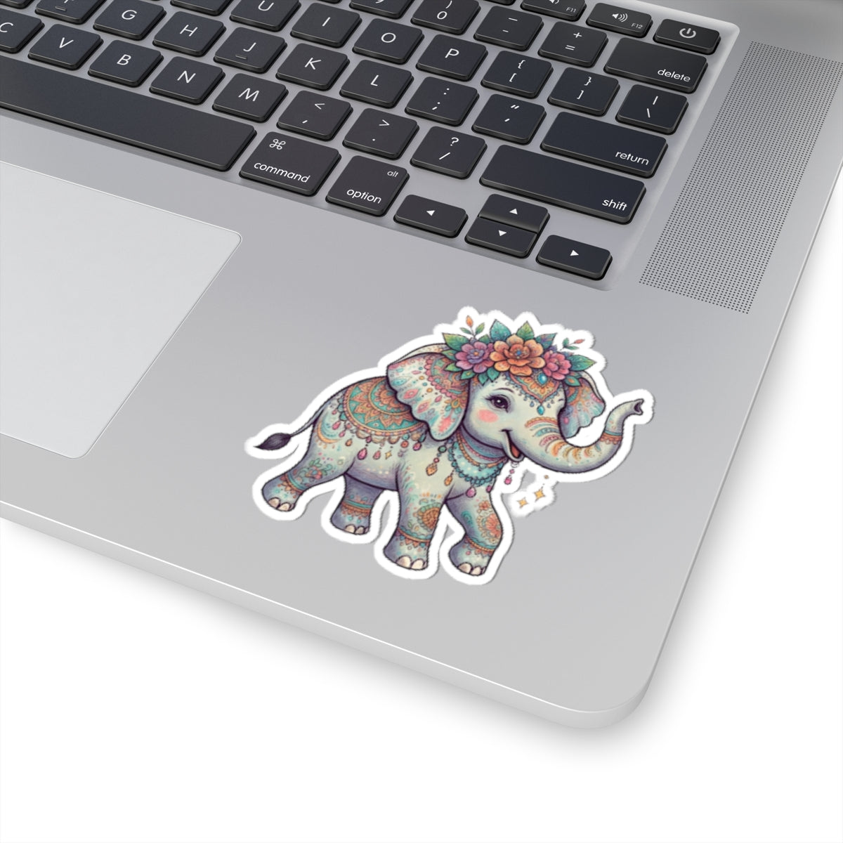 "Hippy Elephant" Sticker — Main