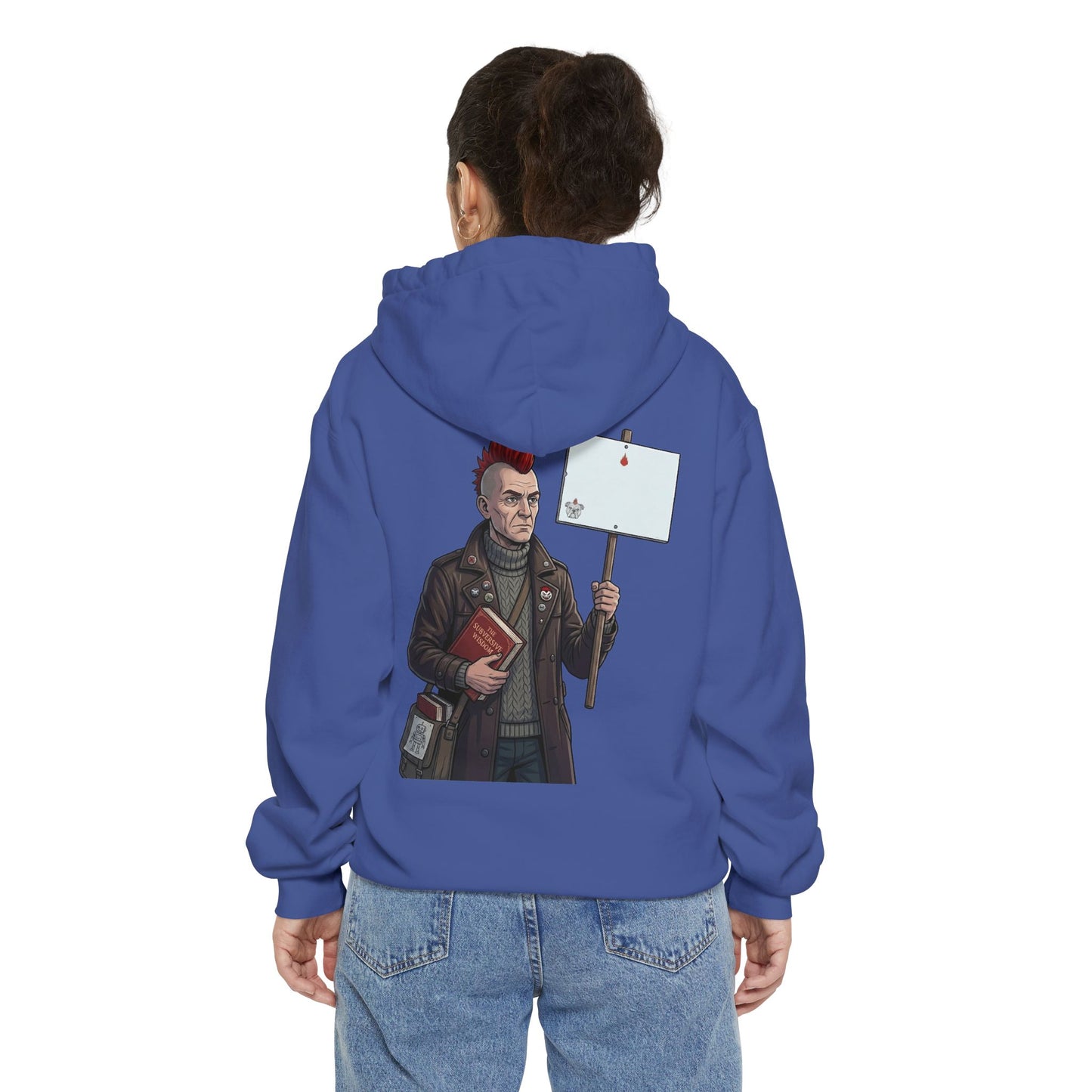 "Quiet" Garment-Dyed Hoodie