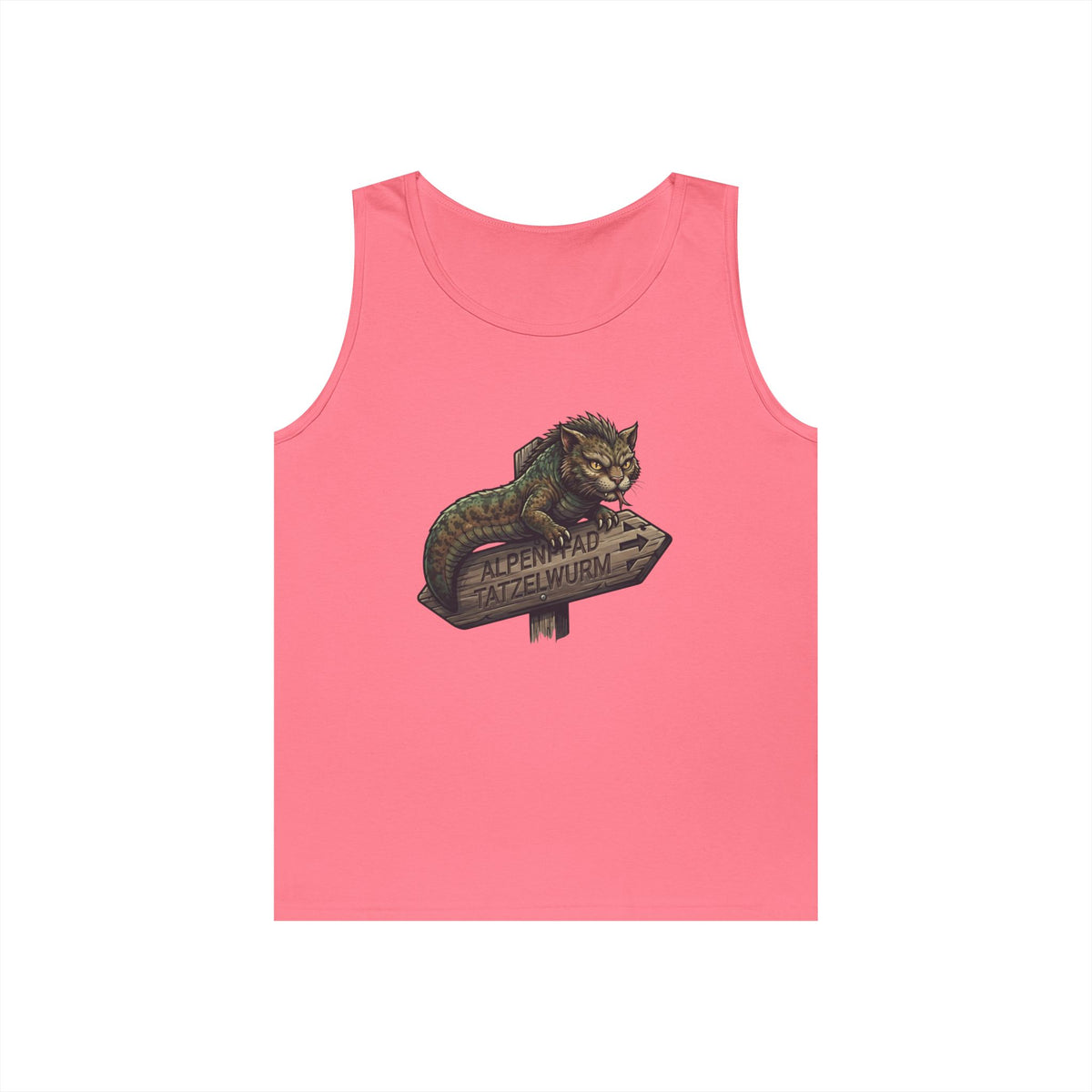 Color: Safety Pink | Tatzelwurm (Alpine Europe) Tank Top