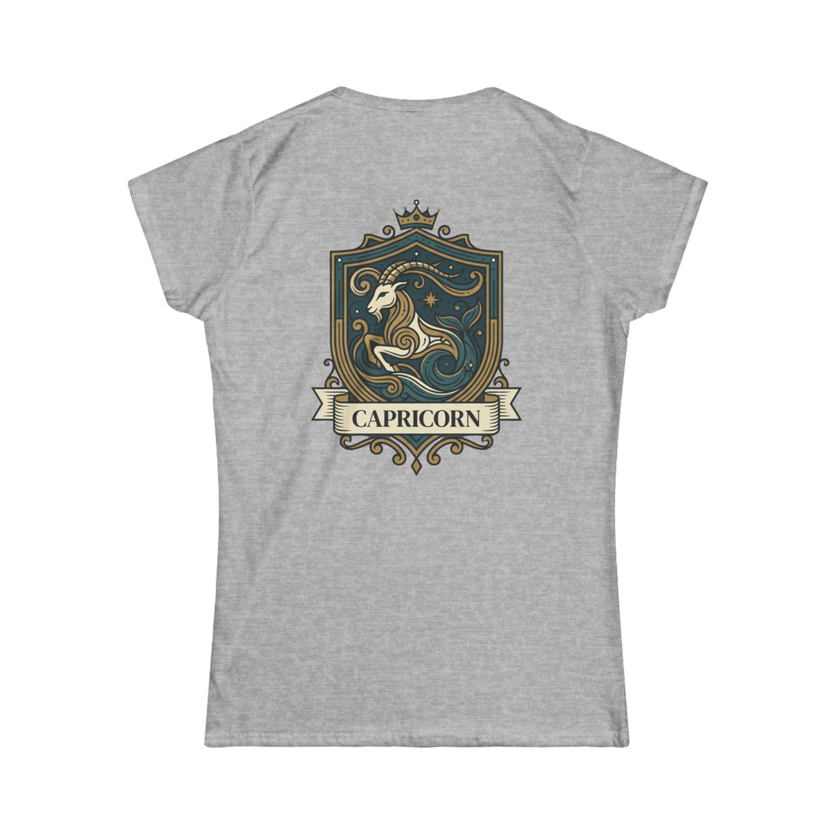 "Capricorn- The Sea-Goat Crest" Women's Tee