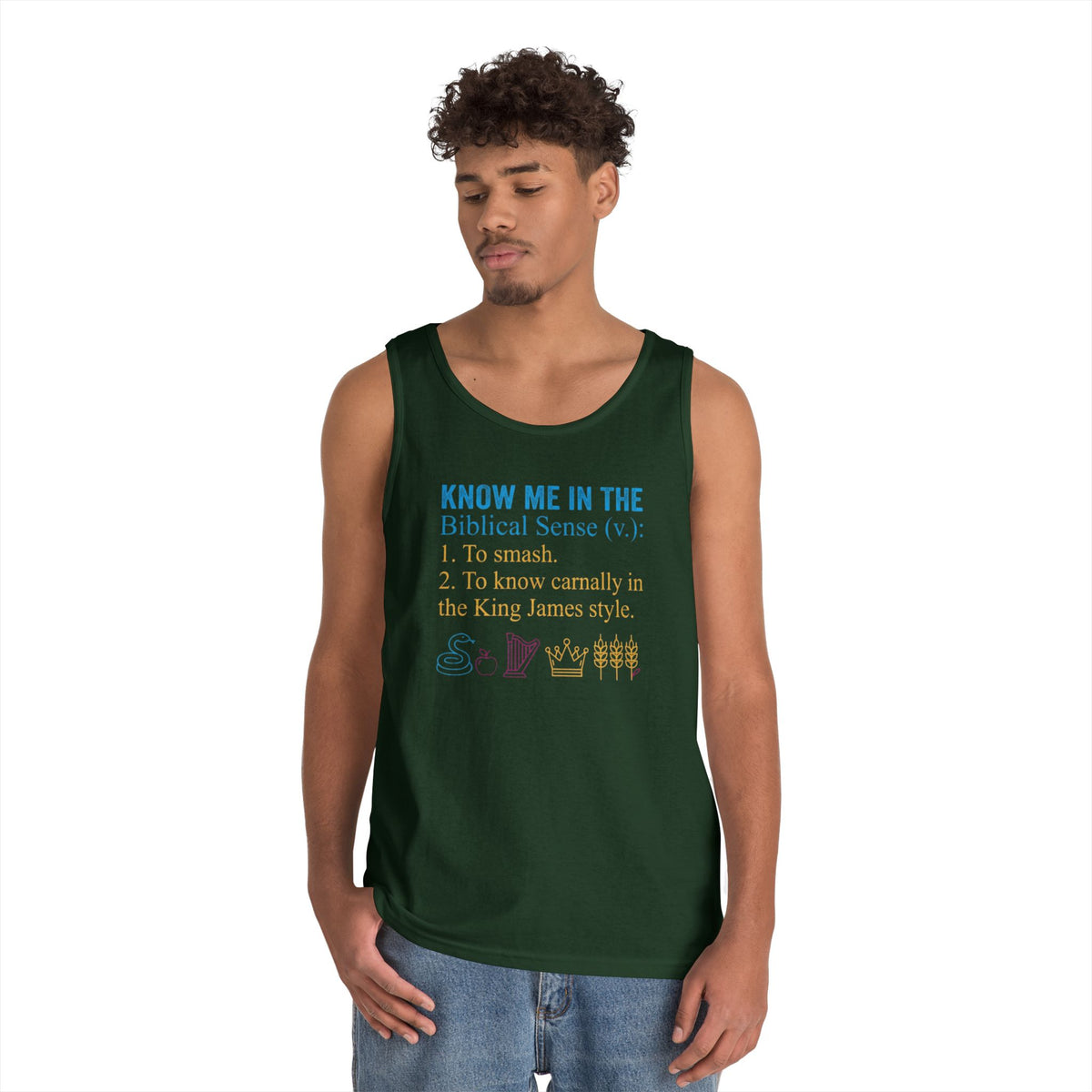 "Good Book Series Know Me In The Biblical Sense" Tank Top
