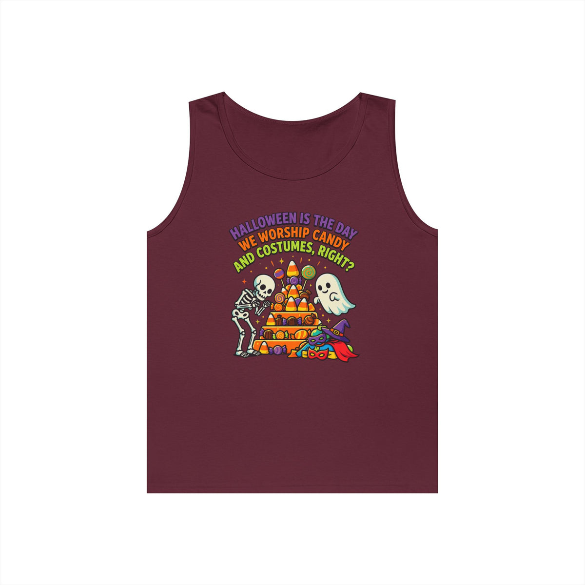 Color: Maroon | Worship Candy Tank Top