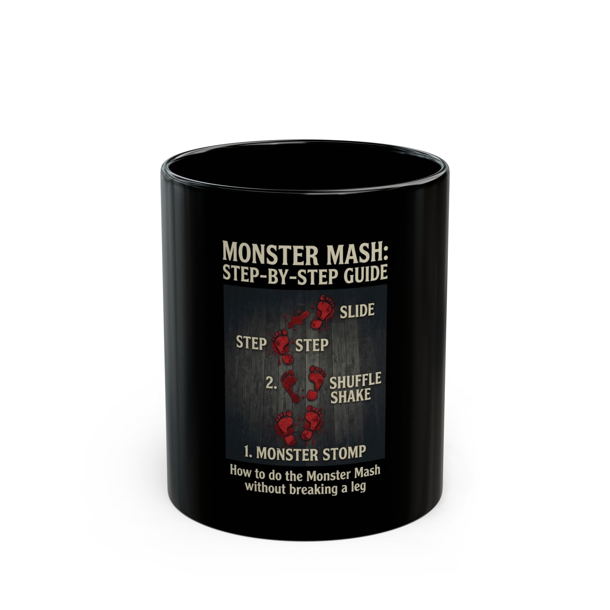 "Monster Mash" Black Ceramic Mug