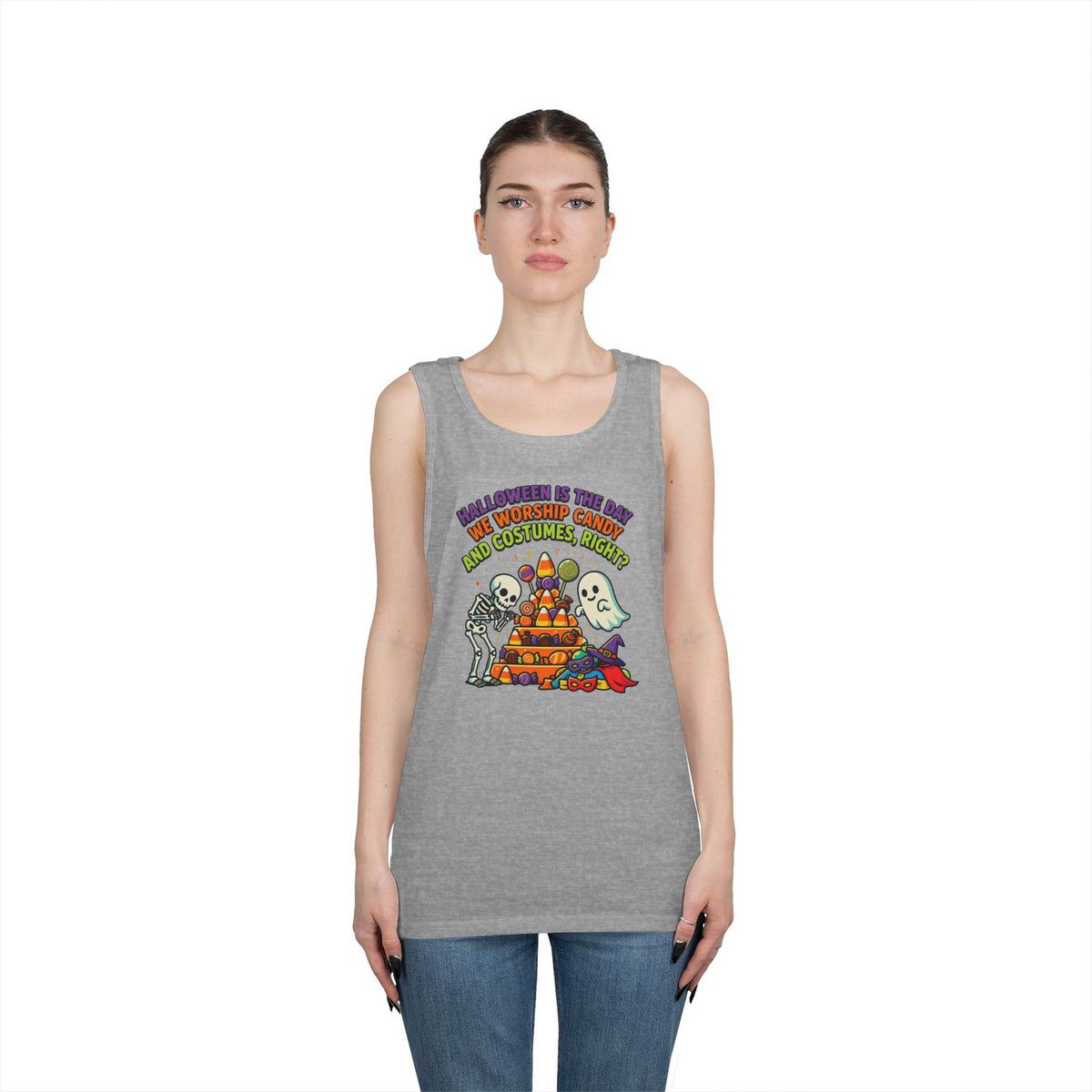 Color: Sport Grey | Worship Candy Tank Top