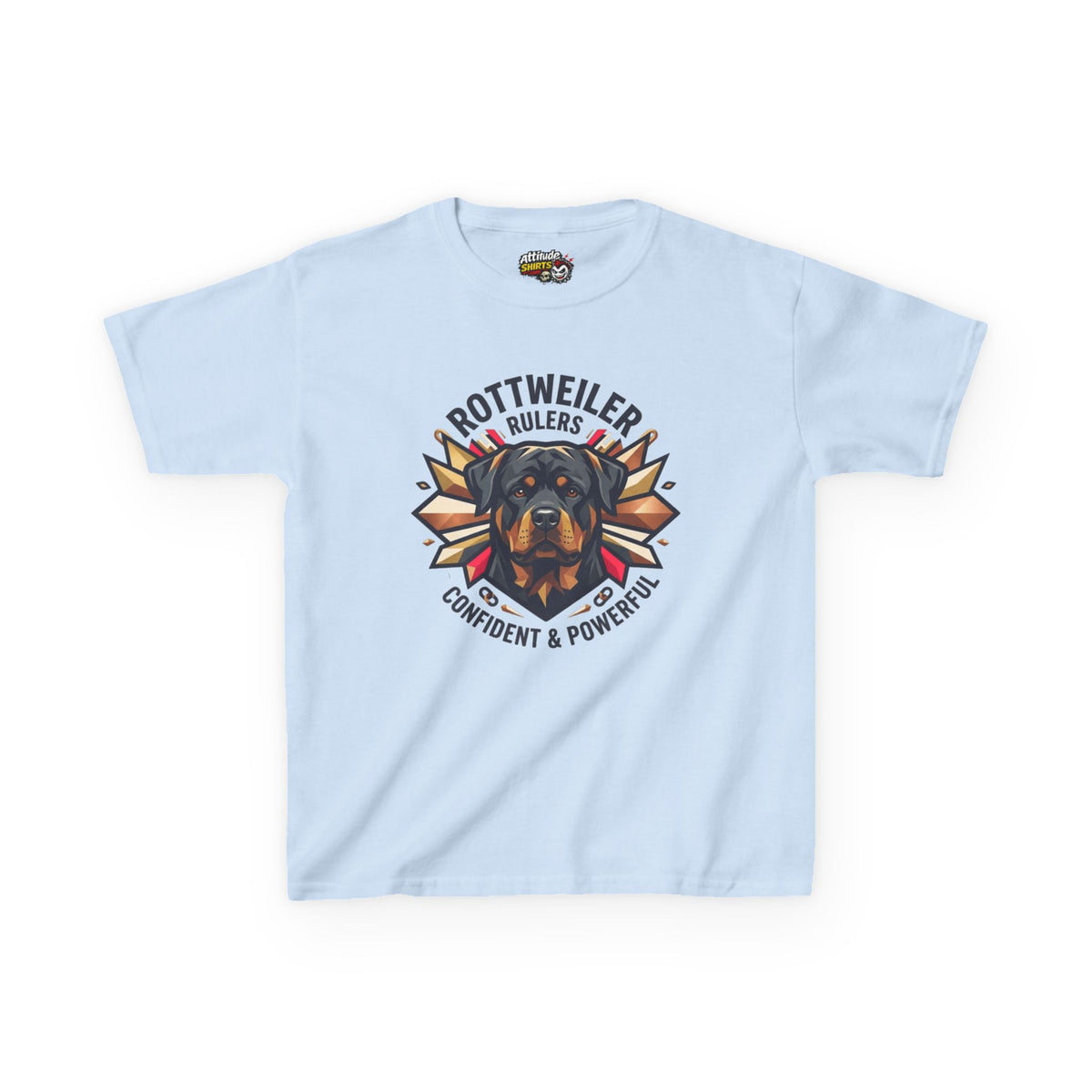 "Rottweiler Rulers Confident Powerful" Kids Tee