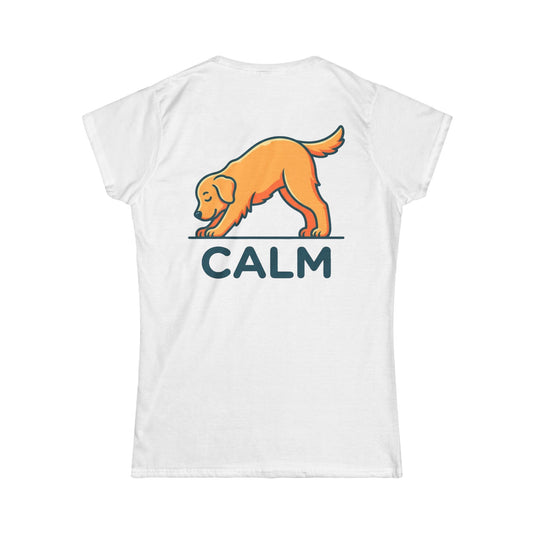 Color: White | Dog CALM Women's Tee