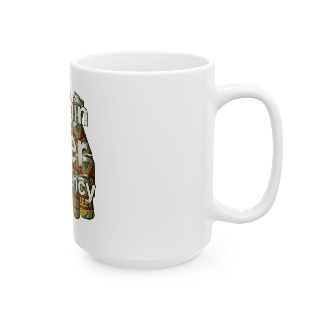 "Vitamin Beer-4" White Ceramic Mug