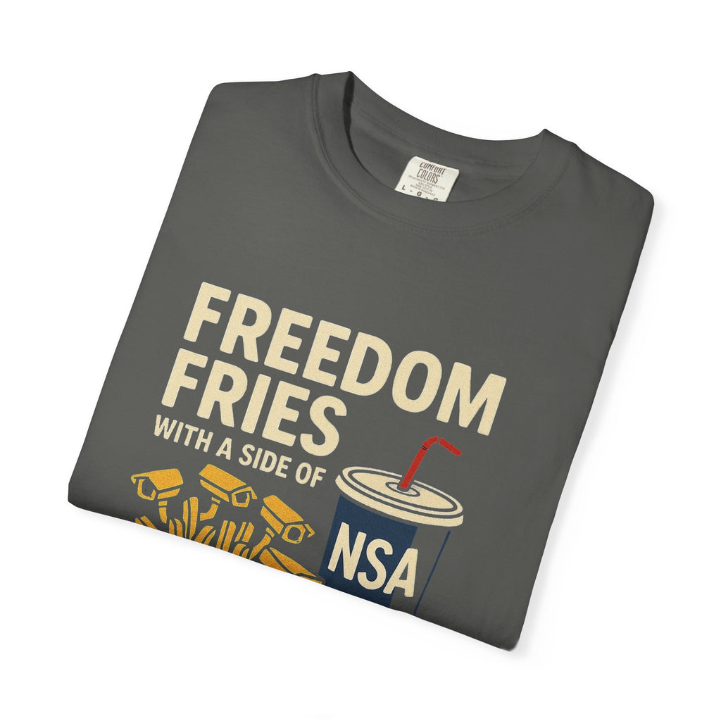 "Freedom Fries (With Extra Eyes)" Unisex Garment-Dyed T-shirt