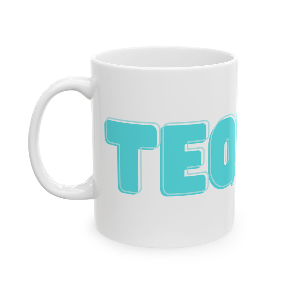 "Tequila Makes You Take Your Clothes Off" White Ceramic Mug — Graphic