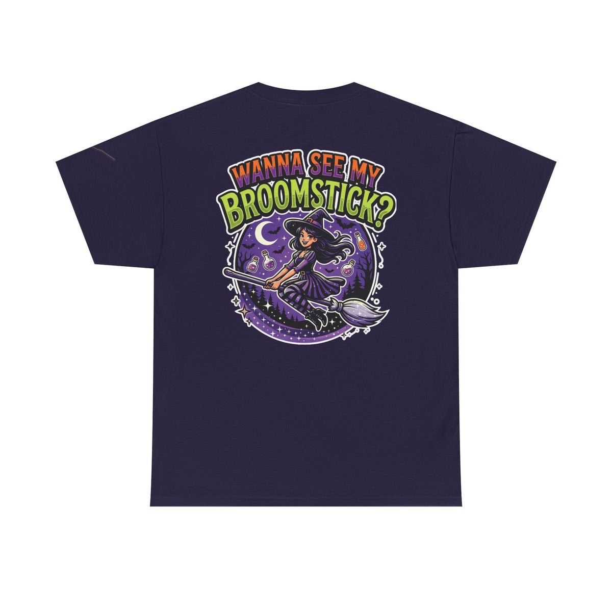 Color: Blackberry | Wanna See My Broomstick Premium Graphic Tee