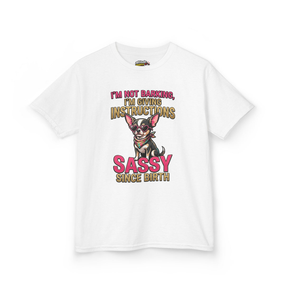 Color: White | Sassy Since Birth Kids Tee