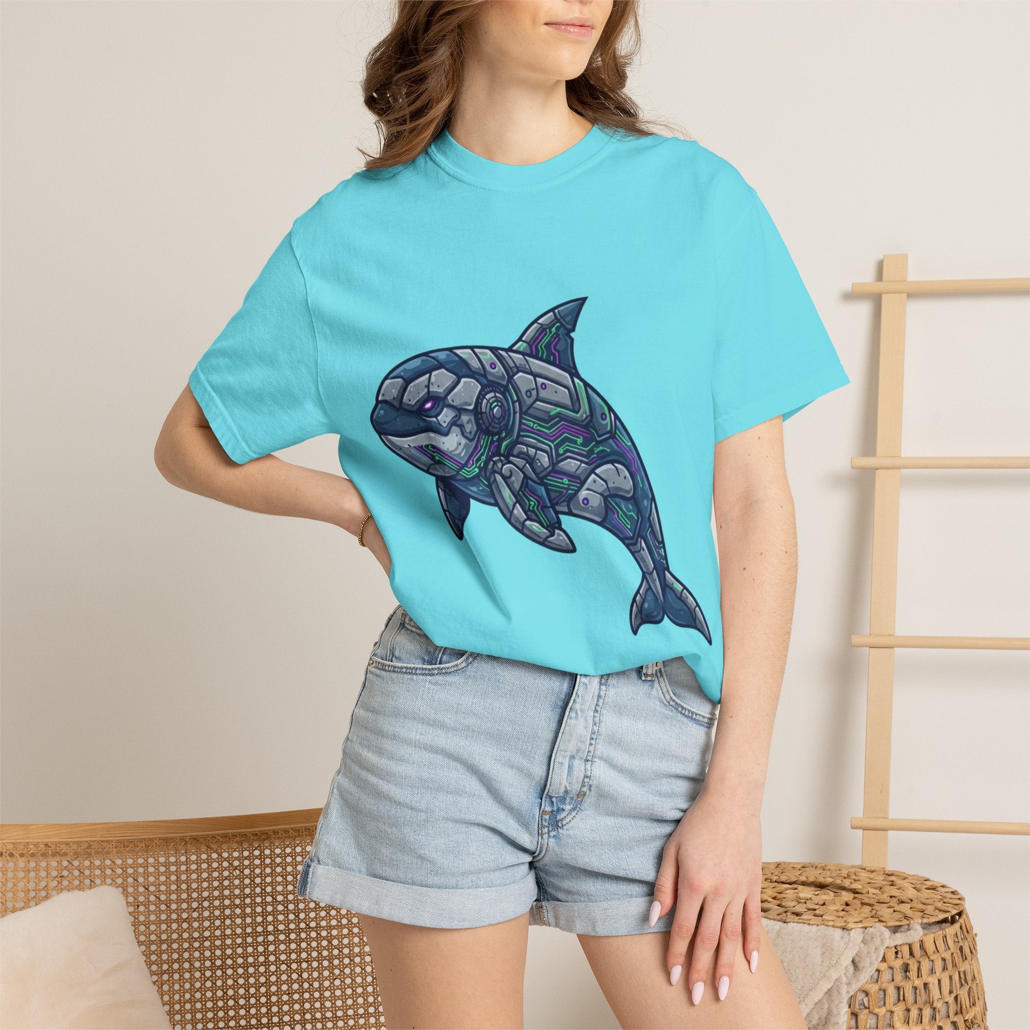 "Killer Whale" Unisex Garment-Dyed Tee