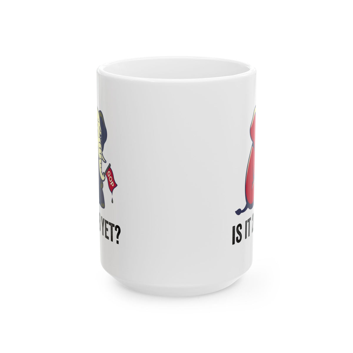 "Is It 2028 Yet" White Ceramic Mug