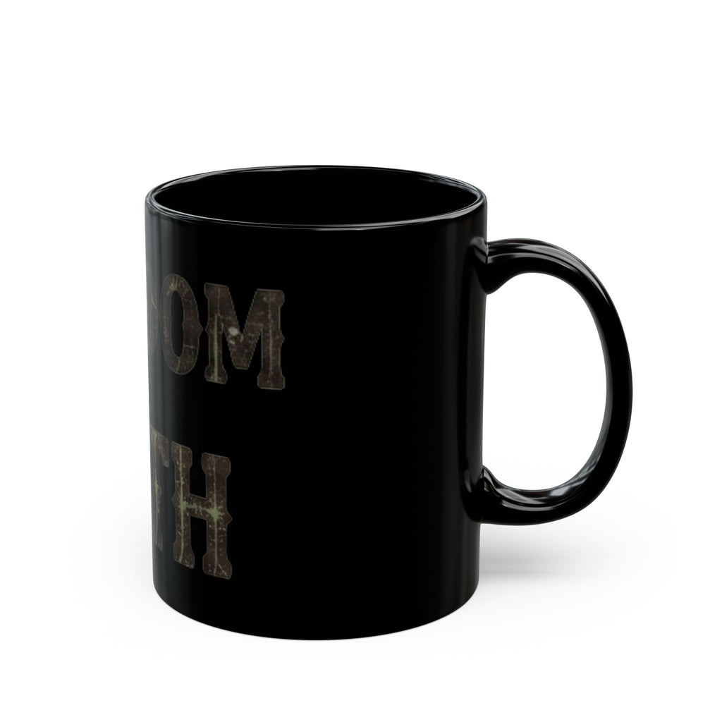 "Religious Freedom" Black Ceramic Mug — Graphic