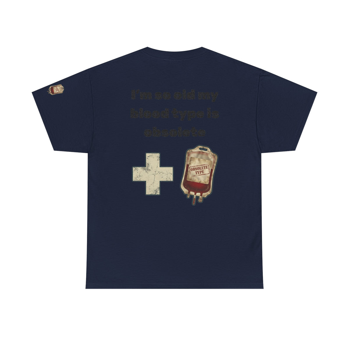 Color: Navy | Blood Type Premium Graphic Tee