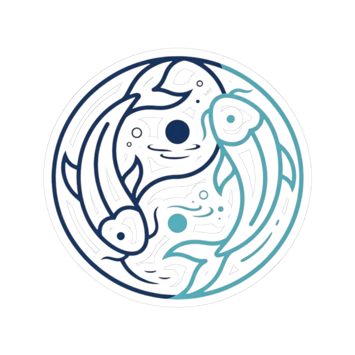 "Yin Yang Pisces" Sticker