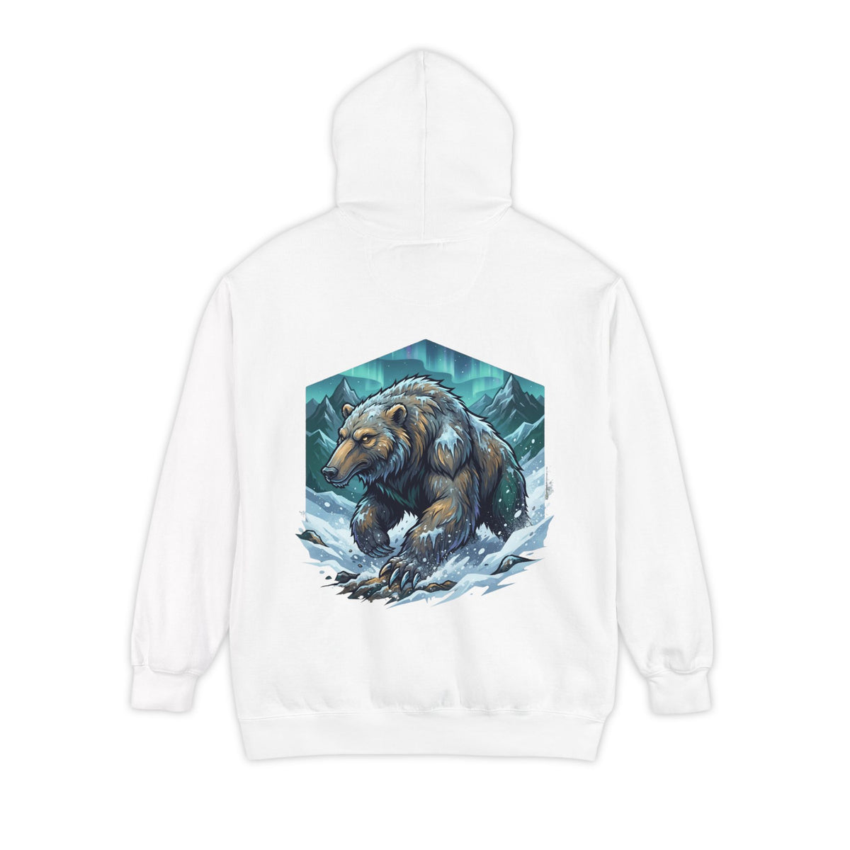Color: White | Alioat (Siberian Folklore) Garment-Dyed Hoodie