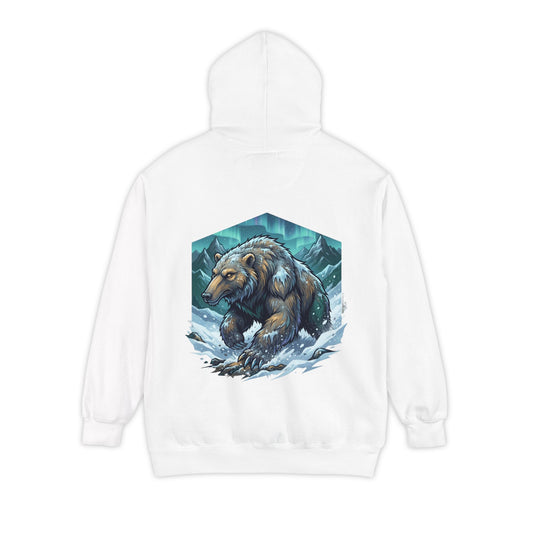 Color: White | Alioat (Siberian Folklore) Garment-Dyed Hoodie