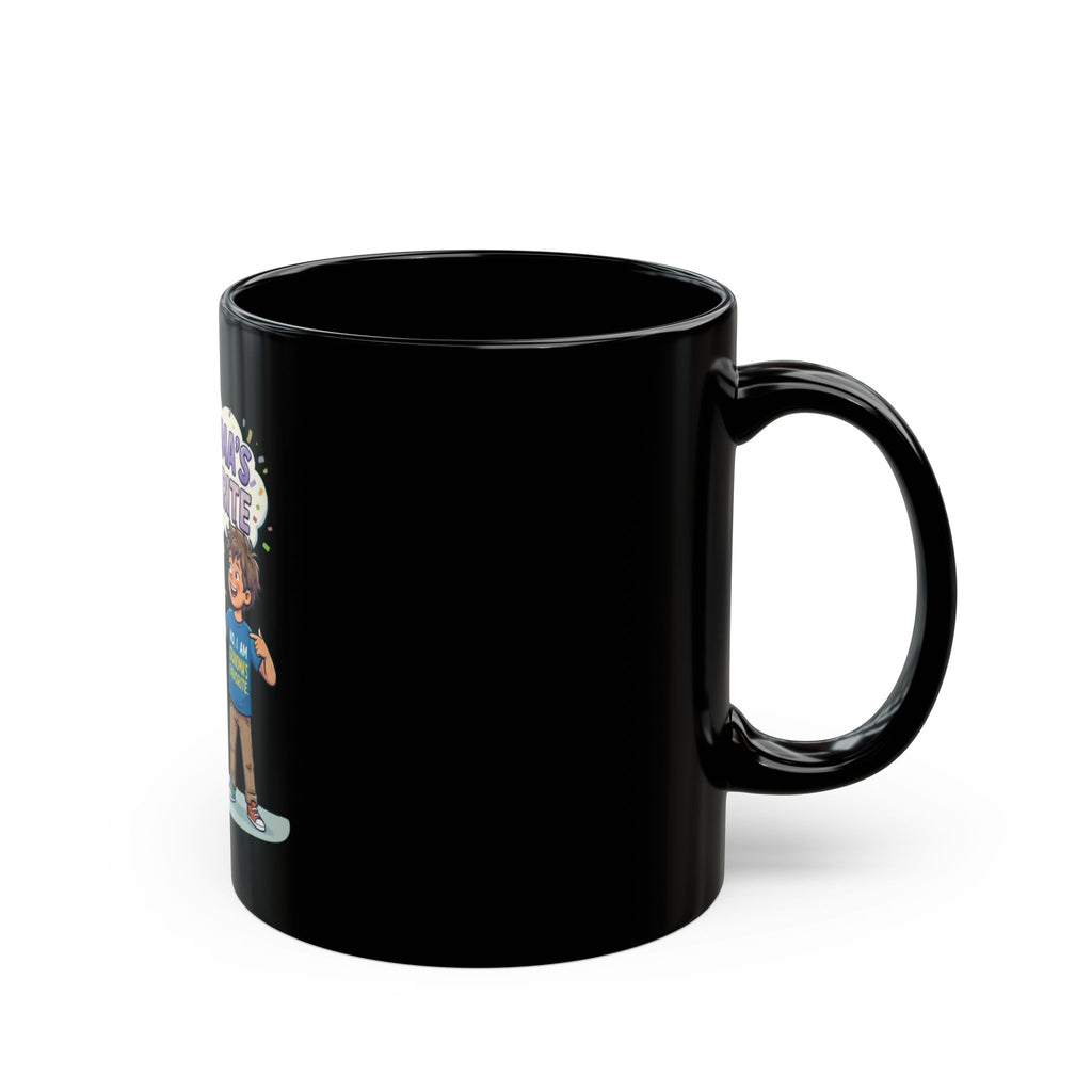 "Grandma's Favorite" Black Ceramic Mug