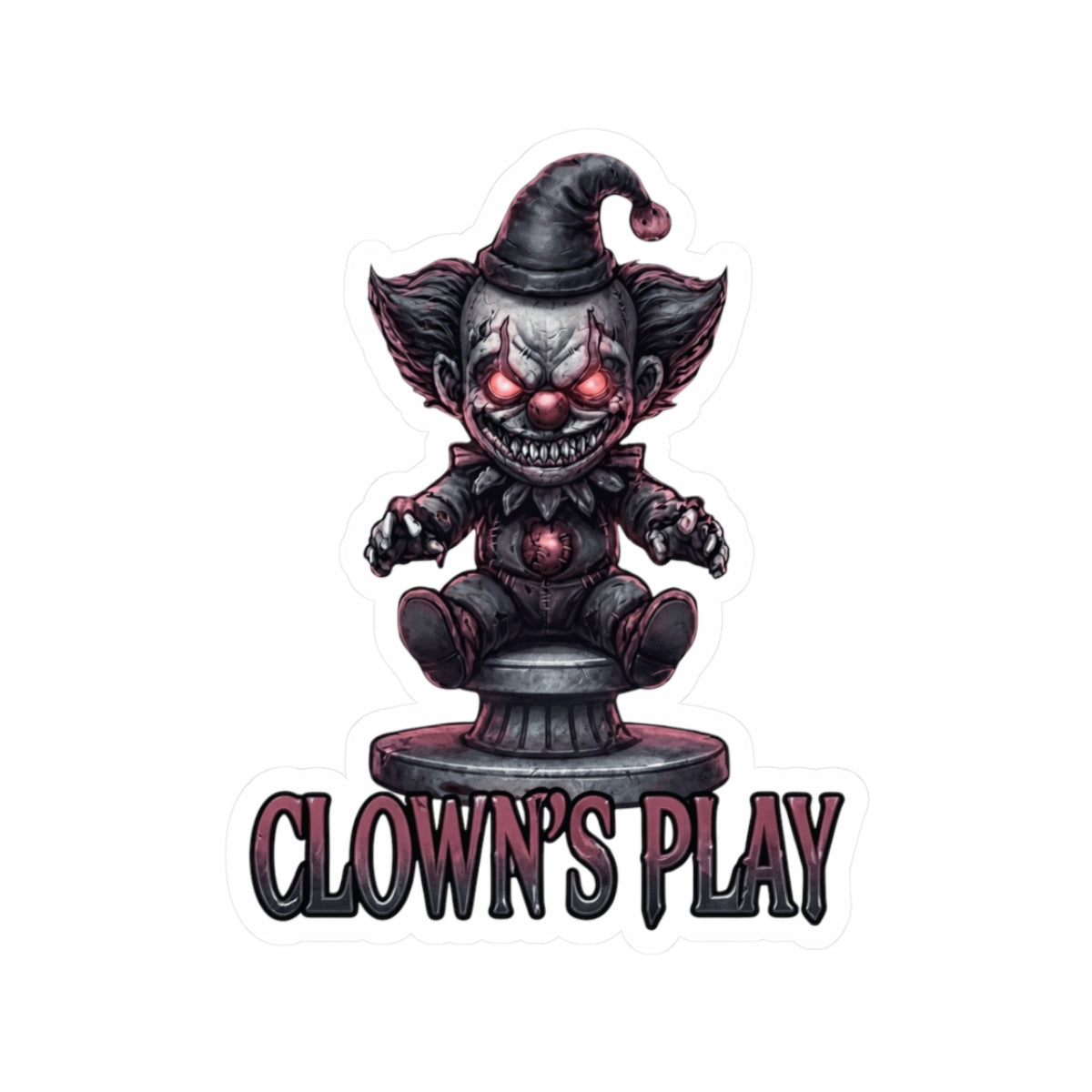 "Clown Play" Sticker — Main