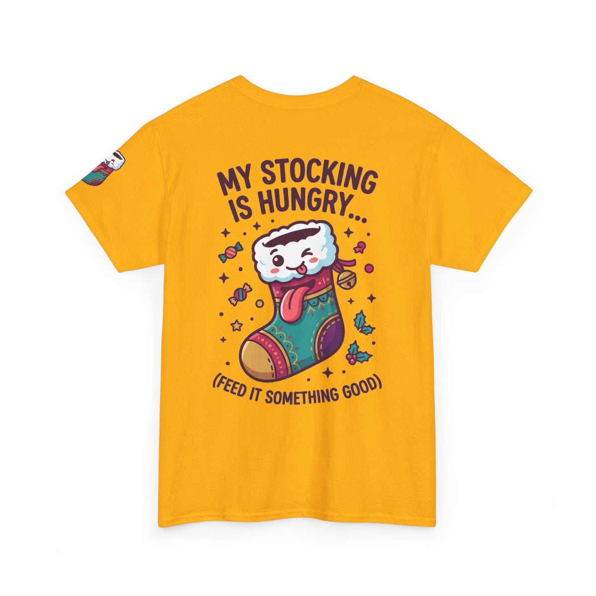 "My Stocking Is Hungry" Premium Graphic Tee