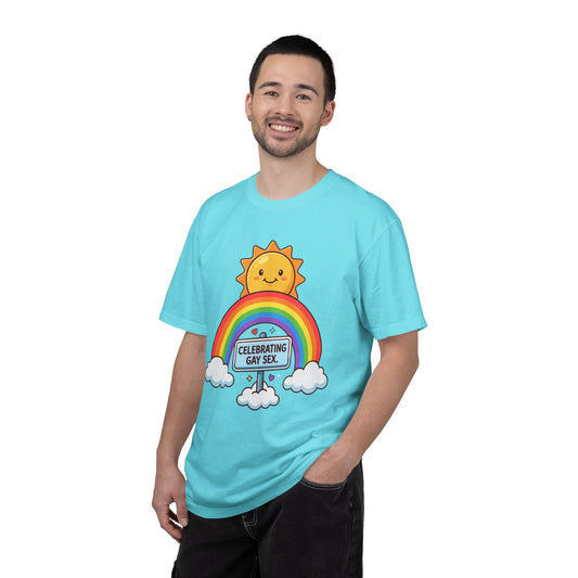 "Celebrating Gay Sex" Unisex Garment-Dyed Tee