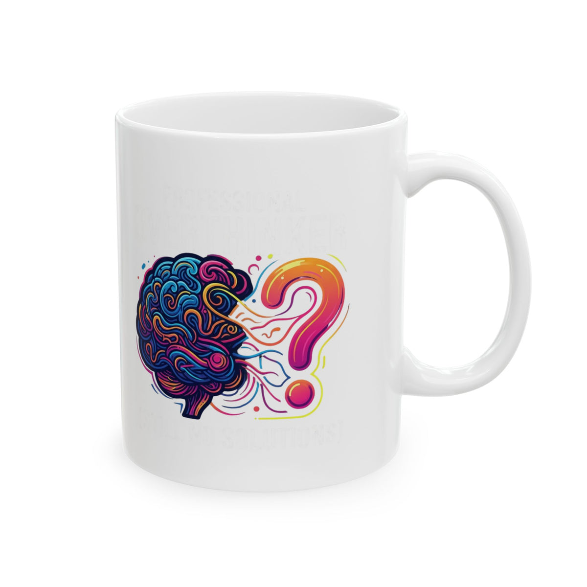 "Professional Overthinker" White Ceramic Mug