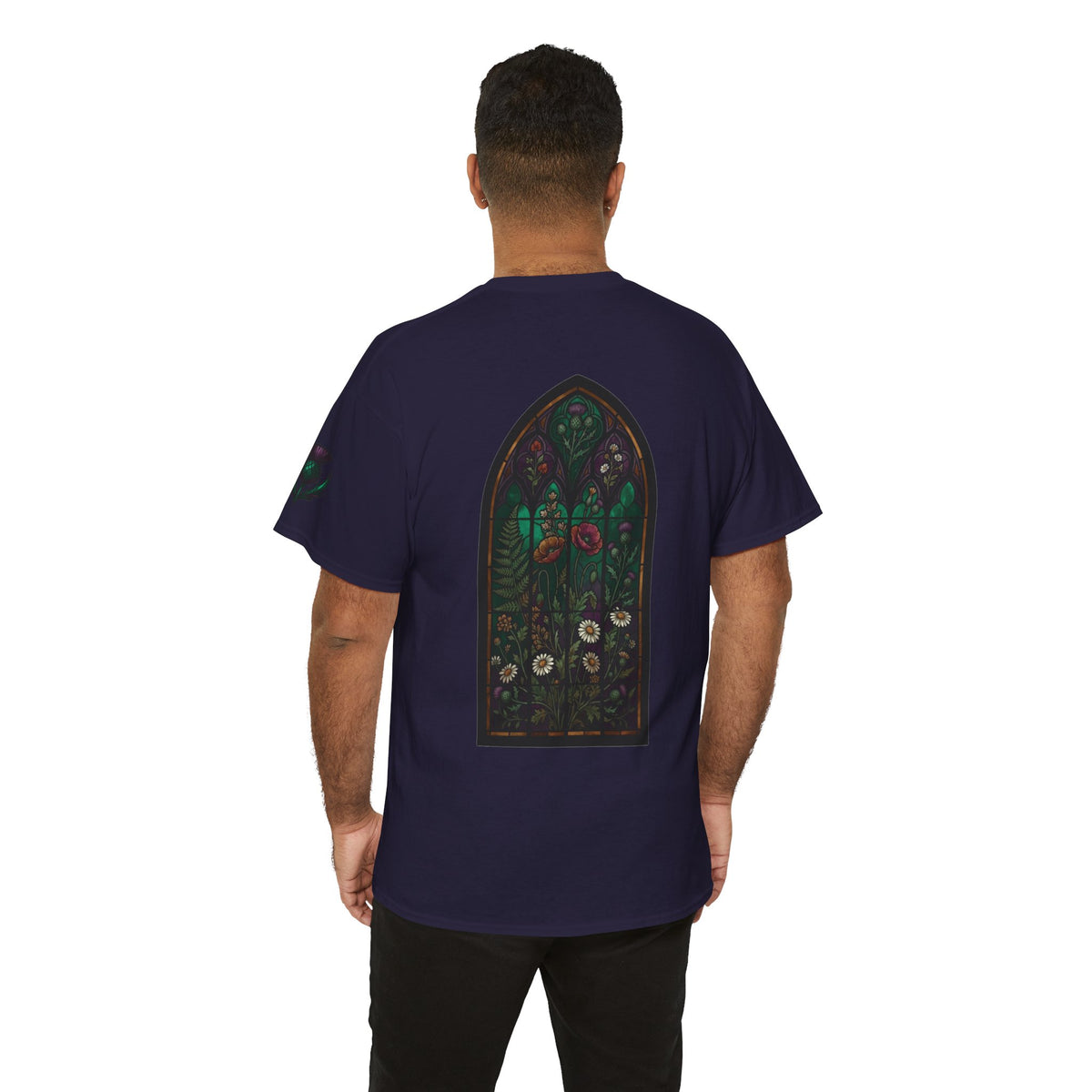 Color: Blackberry | Stained Glass Floral Premium Graphic Tee