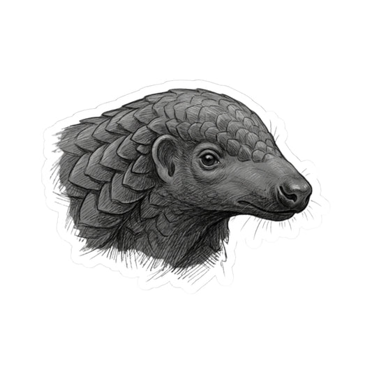 "Pencil Sketch Art Pangolin" Sticker
