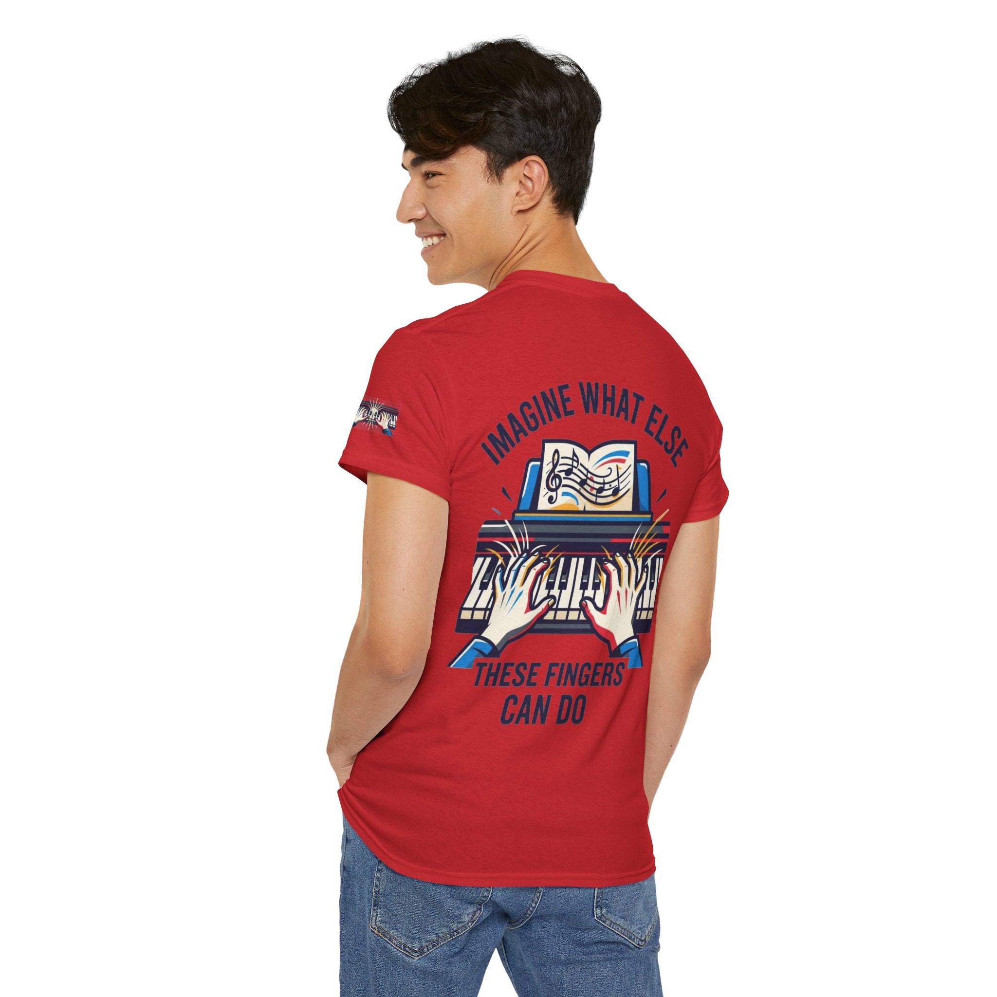 "Imagine What Else These Fingers Can Do" Premium Graphic Tee