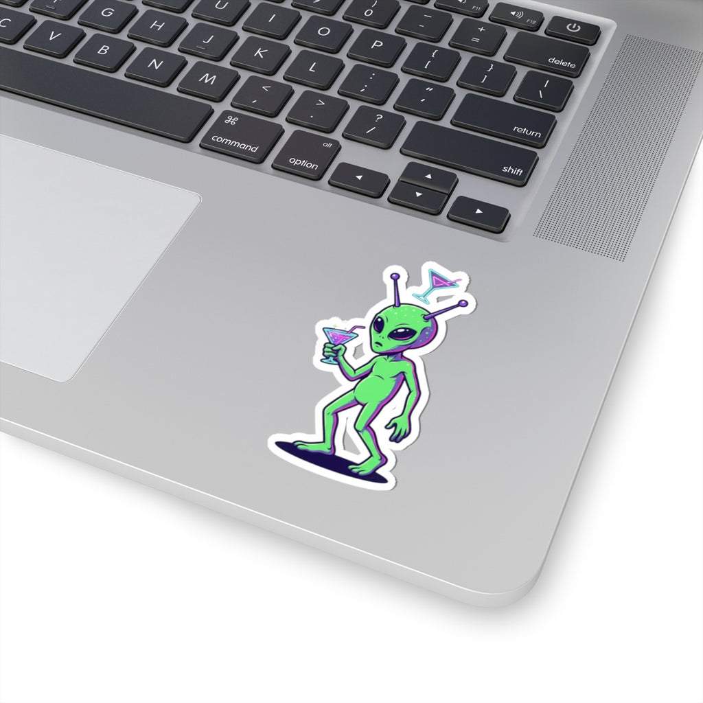 "Drunk Alien" Sticker — Main
