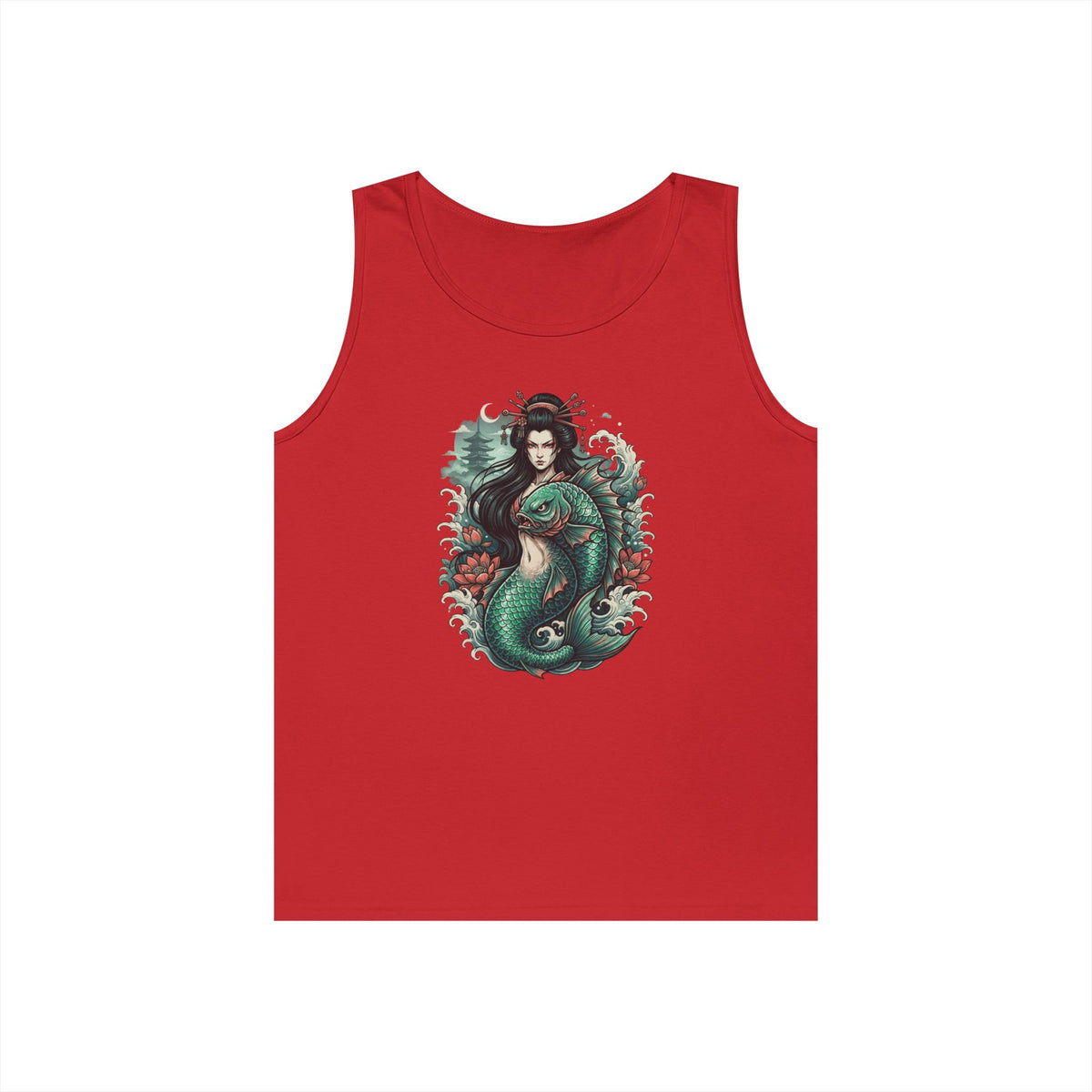 Color: Red | Ningyo (Japanese Folklore) Tank Top