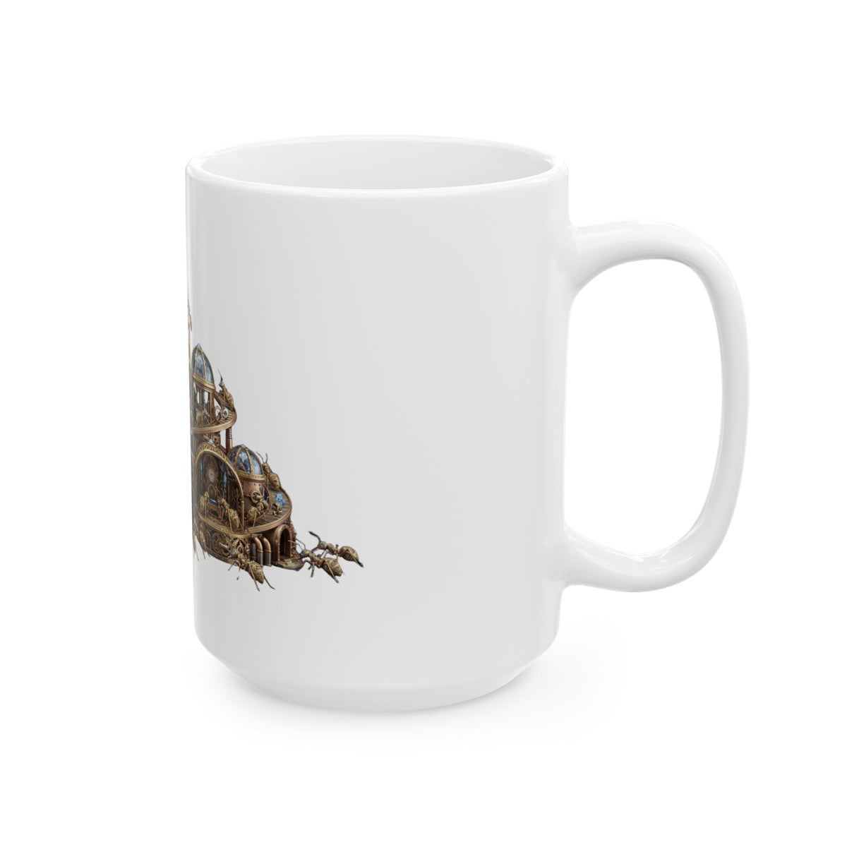 "Cyber Ants" White Ceramic Mug