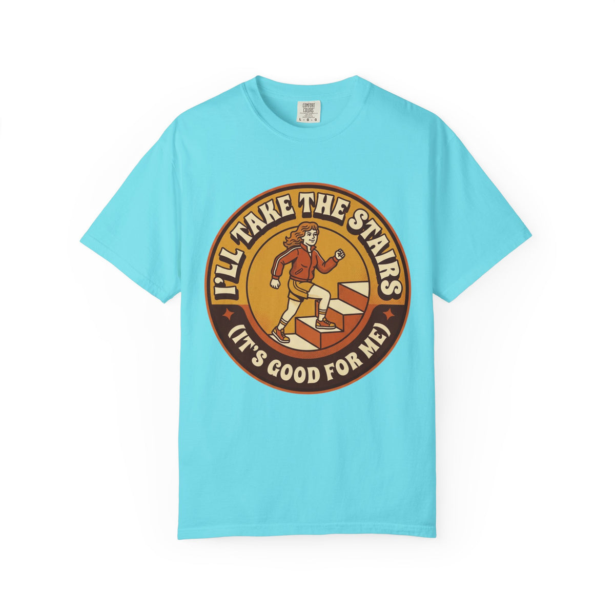 Color: Lagoon Blue | It's Good For Me Unisex Garment-Dyed Tee
