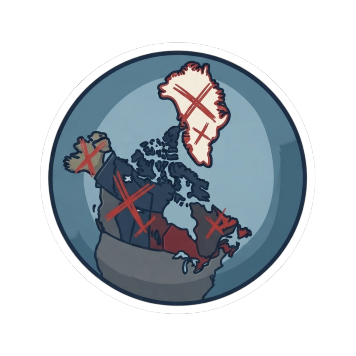 "Loose Talk About Countries That Aren't His" Sticker