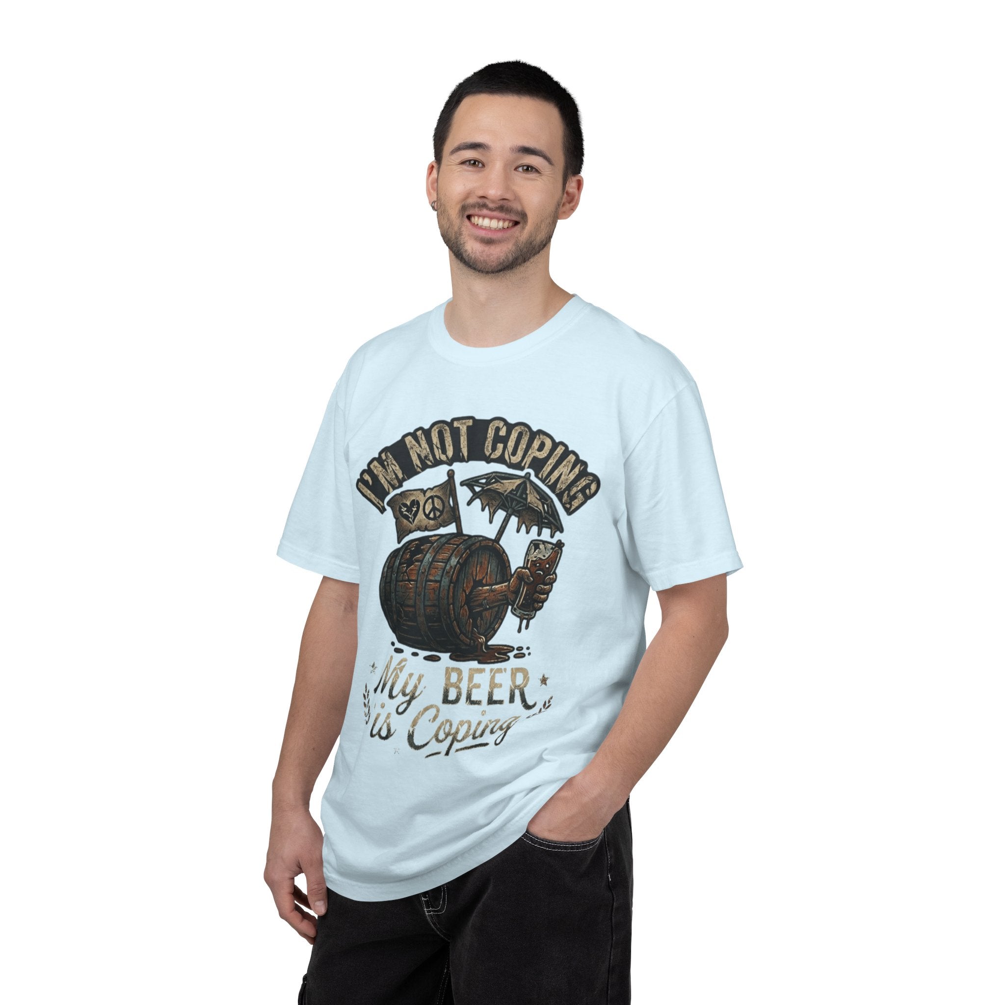 "Beer is Coping" Unisex Garment-Dyed Tee