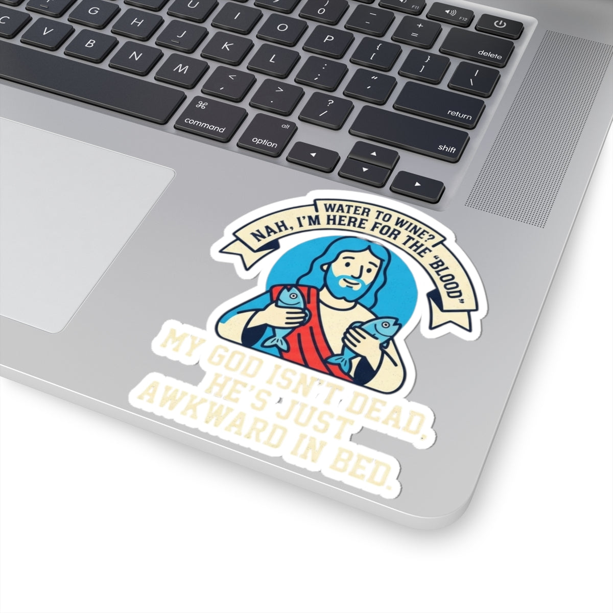 "Good Book Series Not Dead Awkward In Bed" Sticker — Main