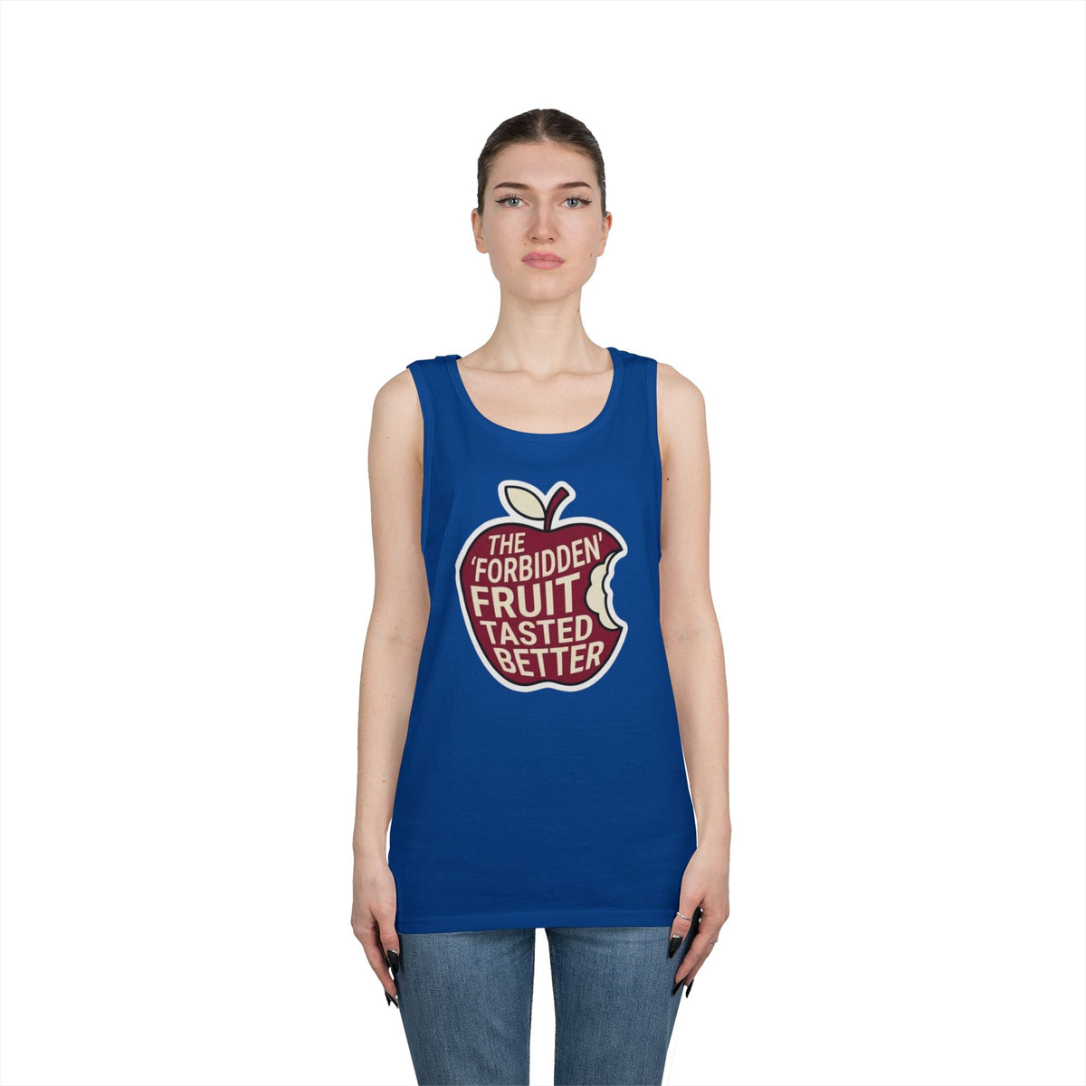 Color: Royal | Good Book Series Forbidden Fruit Tasted Better Tank Top
