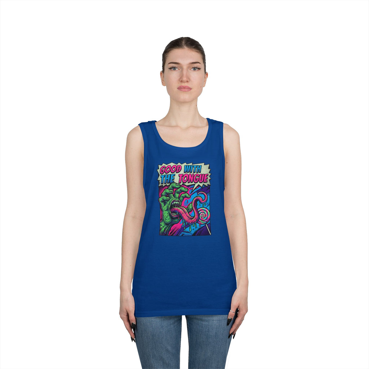 Color: Royal | Good With the Tongue Tank Top