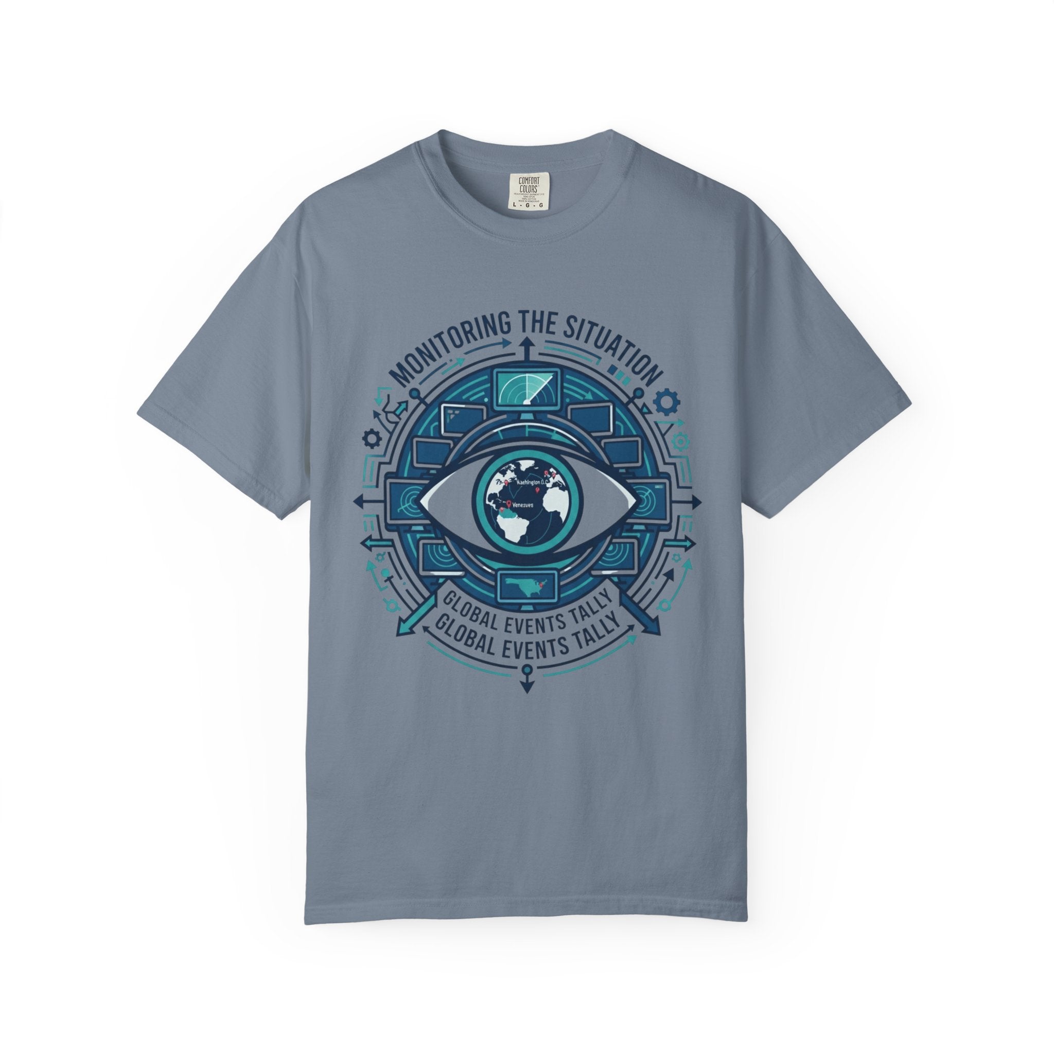 "Monitoring the Situation" Unisex Garment-Dyed Tee