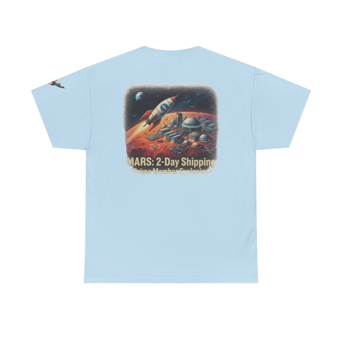 Color: Light Blue | Mars 2 Day Shipping Premium Graphic Tee