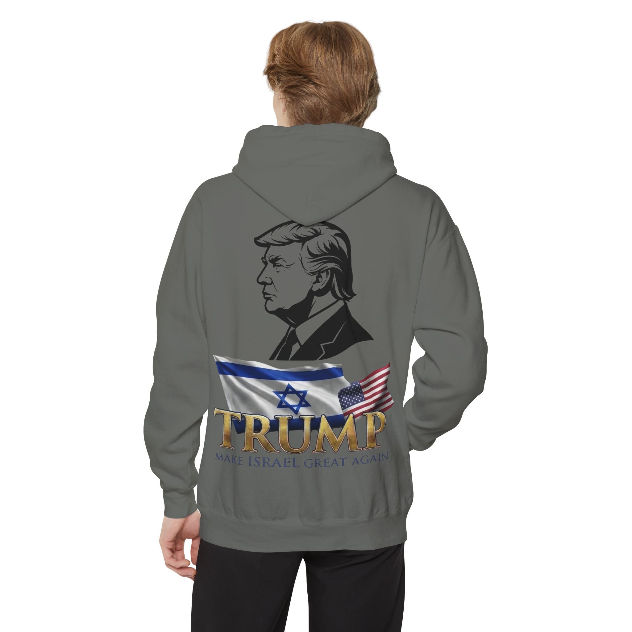 "Make Israel Great Again" Garment-Dyed Hoodie