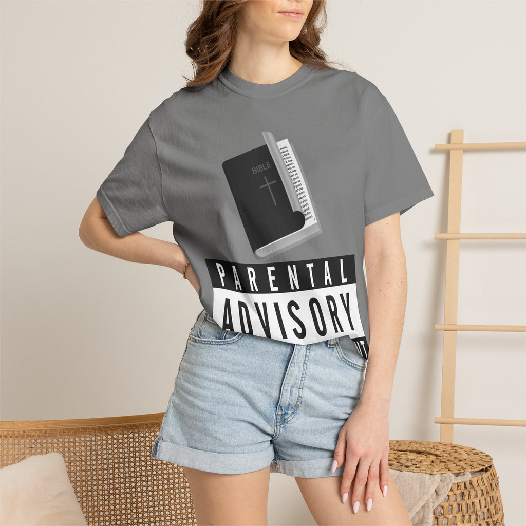 "Rated R for Religious" Unisex Garment-Dyed T-shirt