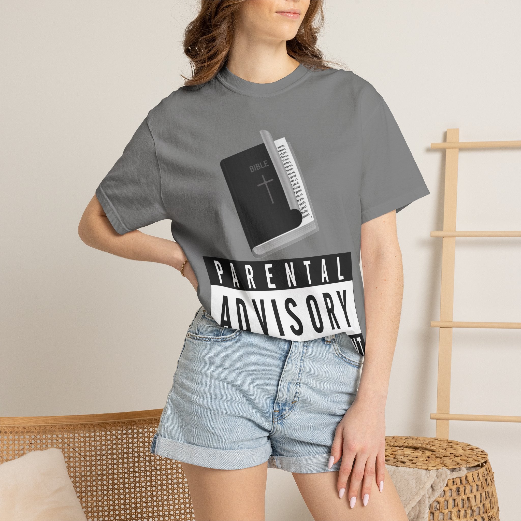"Rated R for Religious" Unisex Garment-Dyed T-shirt
