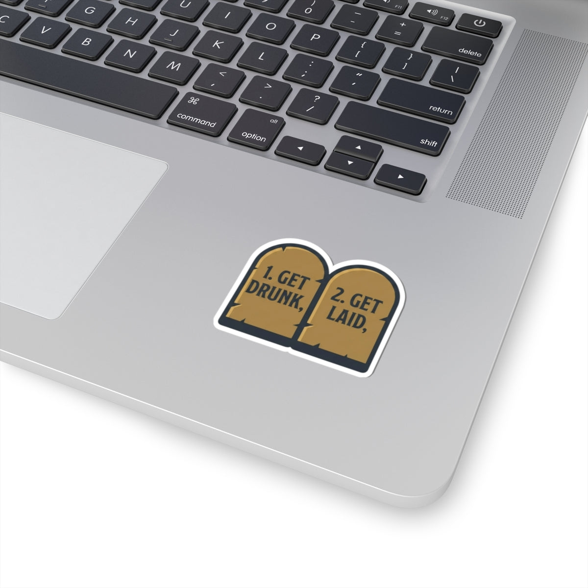 "11th and 12th Commandment" Sticker