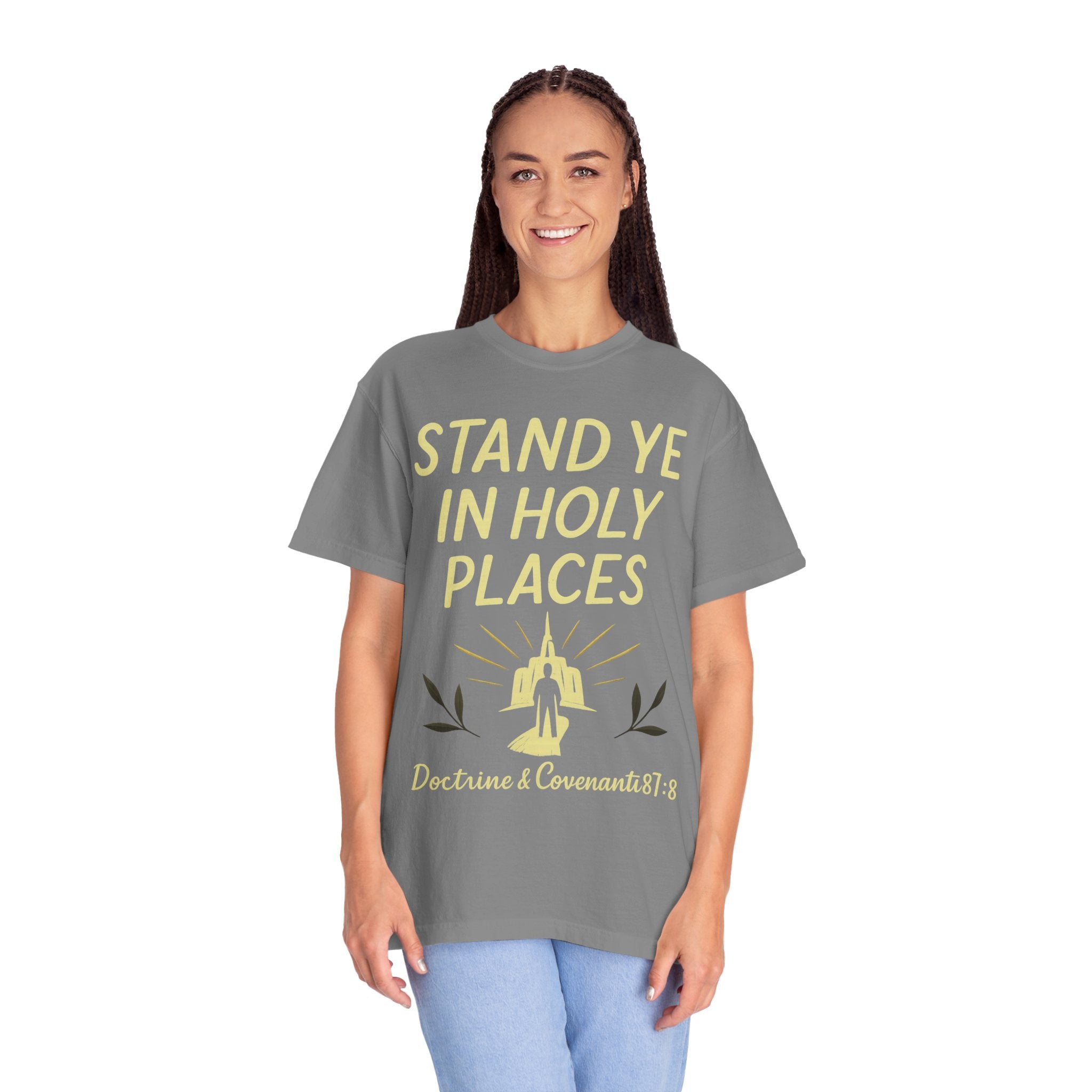 "Stand in Holy Places" Unisex Garment-Dyed T-shirt